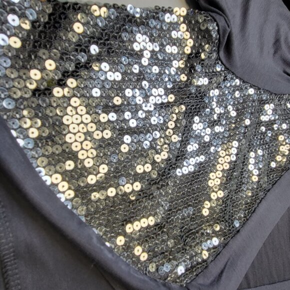 Grey Sequin Bolero Size L - Picture 6 of 8
